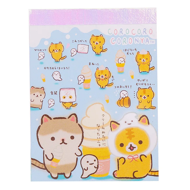 

Kawaii Bread cat Memo Pad Cute cartoon animal Message Notes Decorative Notepad Note paper Memo Stationery Office Supplies