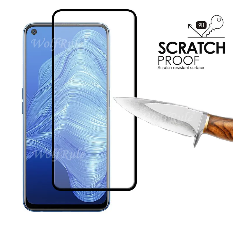4 in 1 for oppo realme 7 5g glass for realme 7 5g tempered glass full cover glue hd screen protector for realme 7 5g lens glass free global shipping