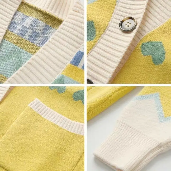 

Fat MM plus size new sweater coat female autumn Korean loose students lazy wind joker knit cardigan