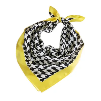 Маленький квадратный шарф из твида 70*70 см маленький шелковый женский