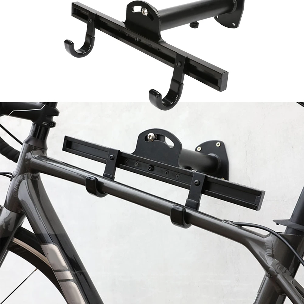 

1pc Bicycle Storage Holder Rack Stand Garage Aluminum Alloy Bike Wall Mount Hook Hanger Cycling Accessory Universal For Bikes