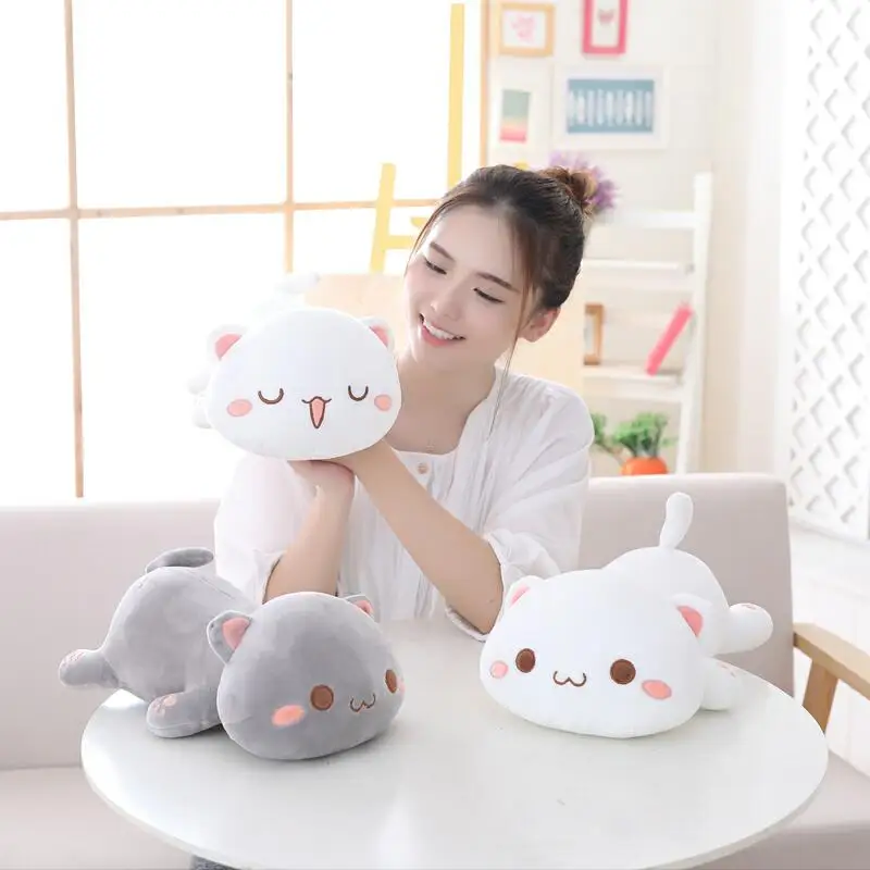 

1 шт. 50 см Kawaii Лежащая кошка плюшевые игрушки Мягкая Милая кошка кукла милая животная Подушка Мягкая мультяшная Подушка Детский Рождественс...