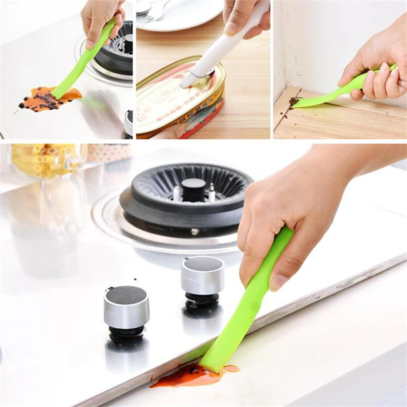 

Kitchen Gas Stove Double-end Cleaning Scraper Creative Multifunctional Decontamination Slot Scraping Clean Gadget Can Opener