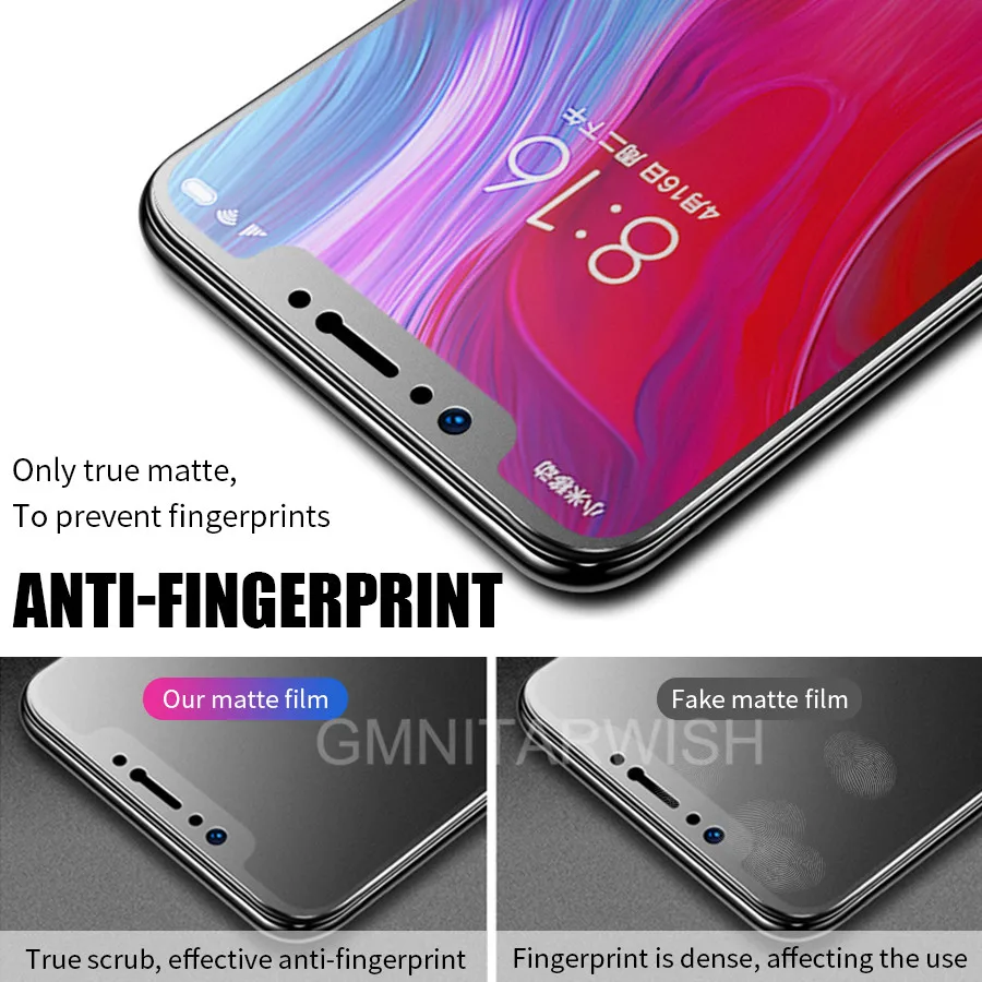 Матовое закаленное стекло для Xiaomi Redmi Note 8 7 6 5 Pro S2 Y2 6A защита экрана от отпечатков пальцев