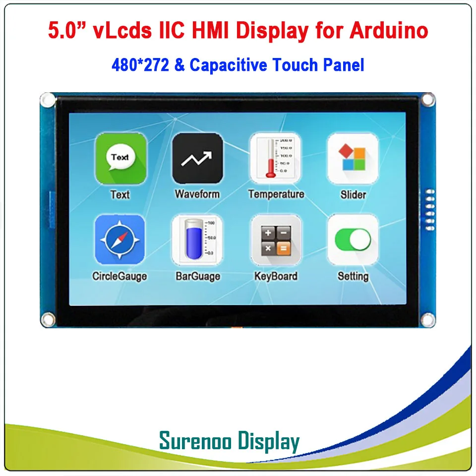 5 0 &quot480*272 серийный I2C IIC v Lcd s HMI Интеллектуальный TFT ЖК модуль Дисплей емкостная