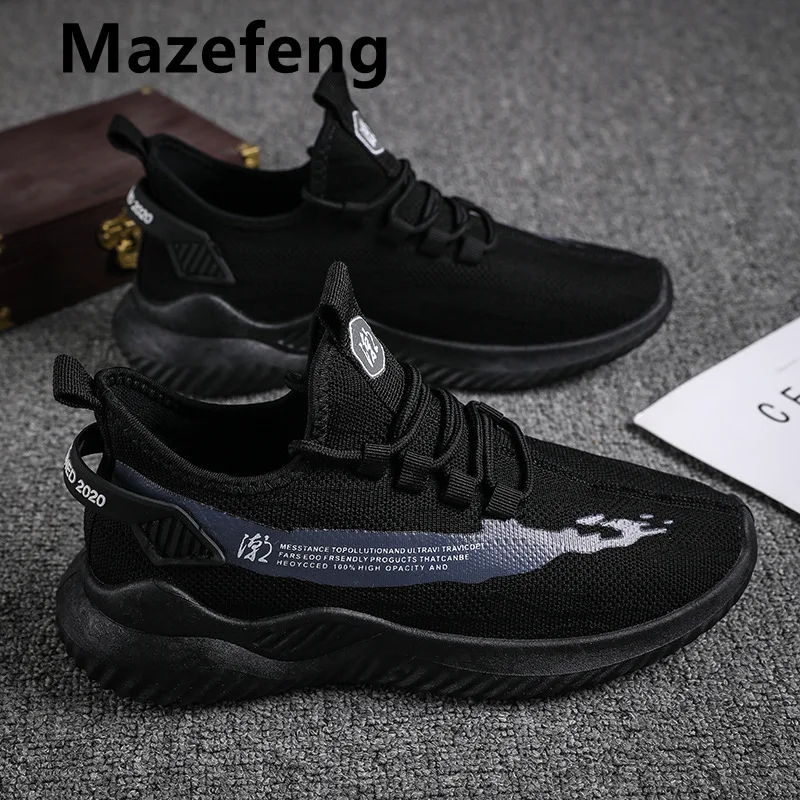 

Mazefeng Brand 2021 Men Comfortables Breathable Non-leather Casual Lightweight Running Wear-resistant Gym Shoes Sneakers Jogging