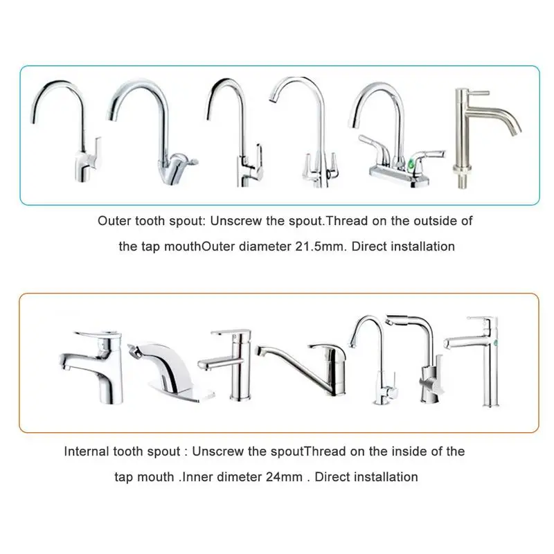 

Faucet Tap Aerator 360 Swivel Diffuser Nozzle Faucet Splash-Proof Filter 3 Gear Tap Aerator Sprayer Head