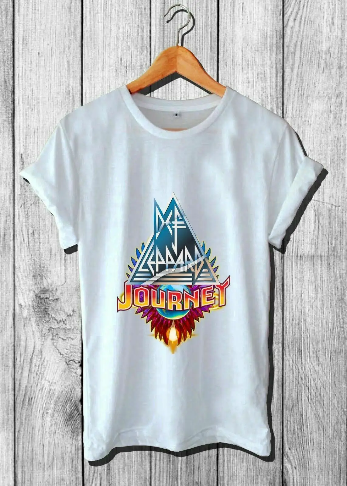 Новый Топ популярный Def Leppard логотип путешествие рокер Футболка мужская