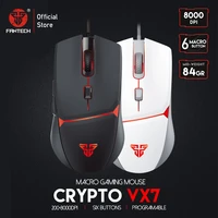 fantech vx7 gaming mouse 8000dpi 84g ultra light optical gaming mouse 6 macro button fire key for fps gamer wired mice for gamer