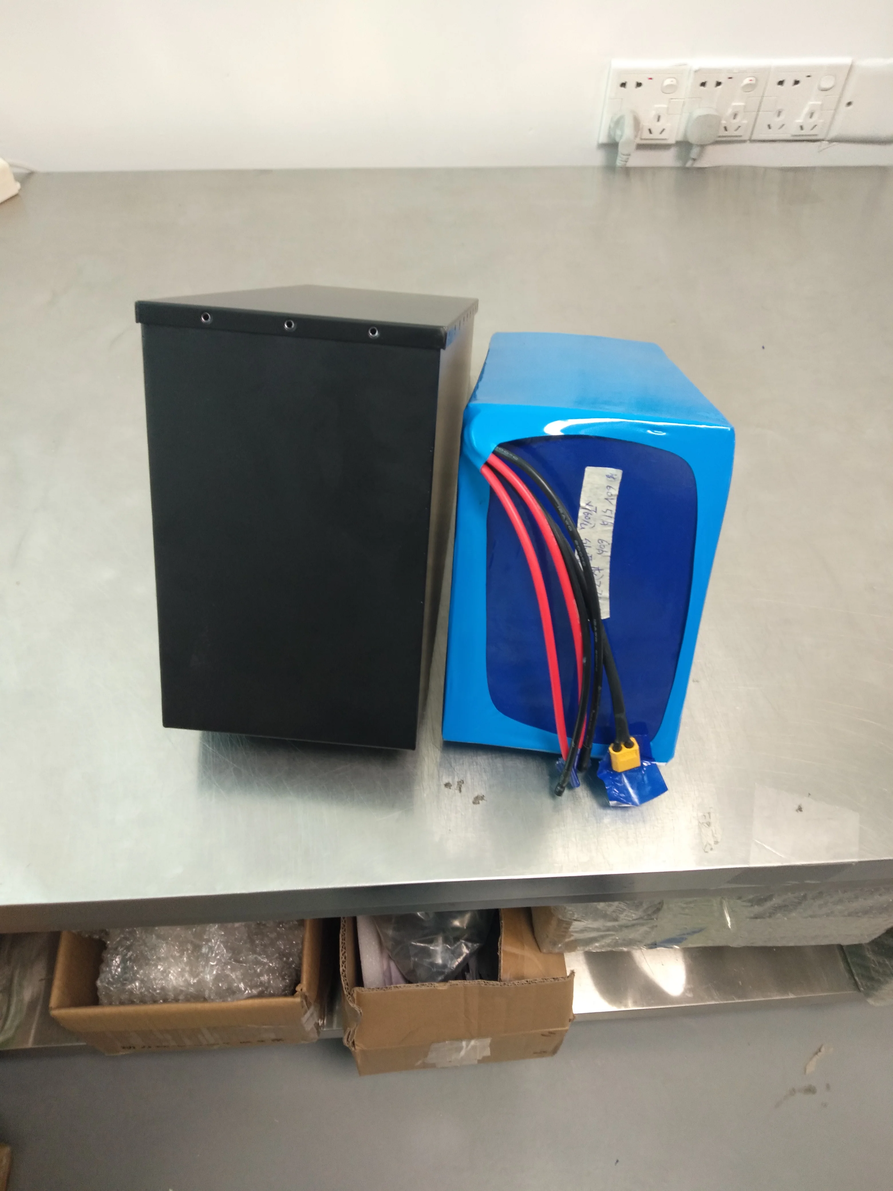 60V 50Ah 3000W Железный чехол треугольник литий-ионный аккумулятор для LG 18650 cell 16S 15P 2000W