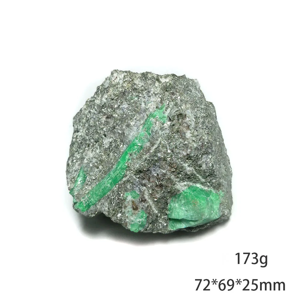 

173g B4-3 Rare High-Quality Goods Natural Quartz Emerald Mineral Crystal Specimen From Malipo Wenshan Yunnan Province,China