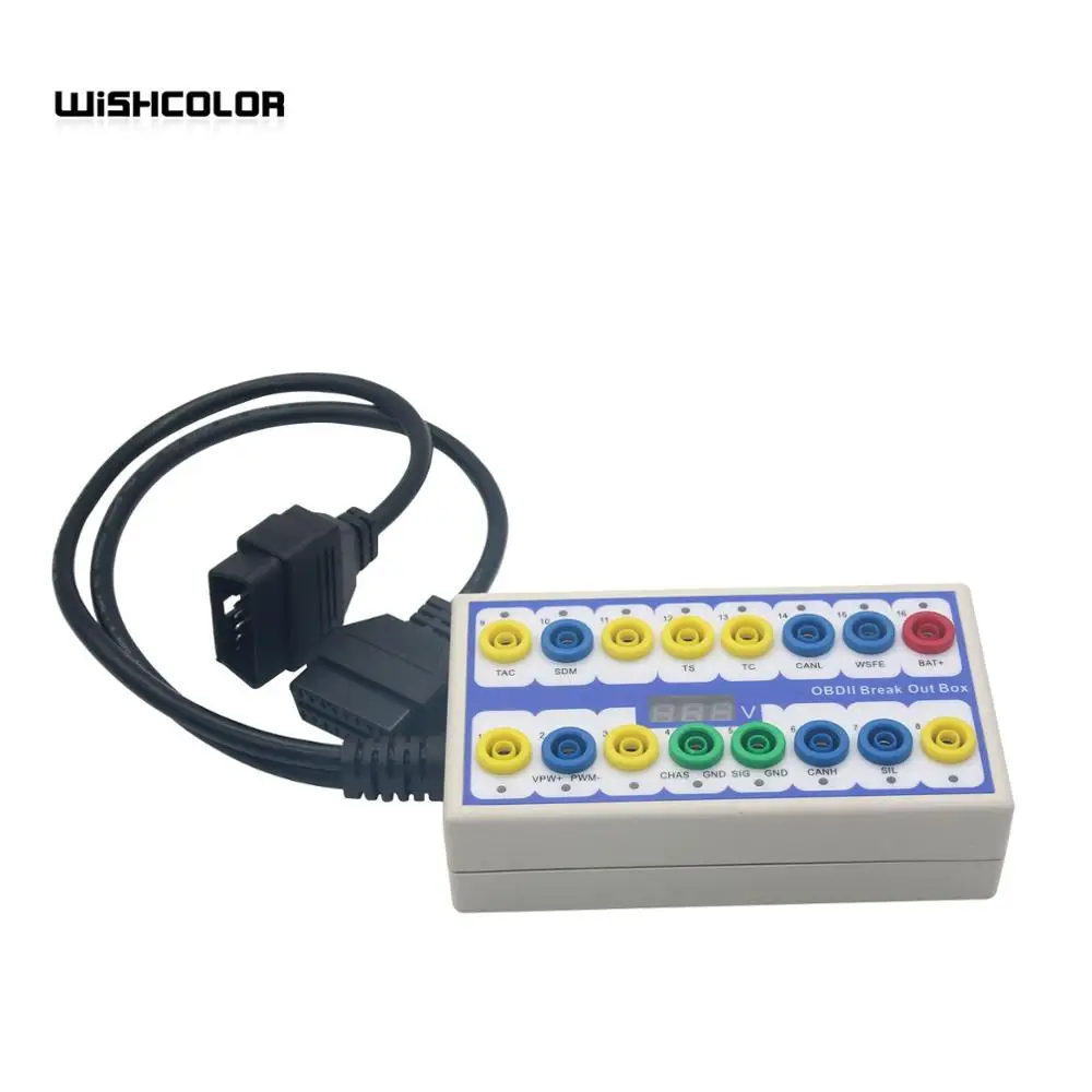 OBD разъем Link OBDII протокол детектор и выбивать коробка тестер диагностический