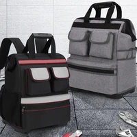 double shoulder tool bag thick wear resistant multi function elevator repair electrician special large capacity tool backpack