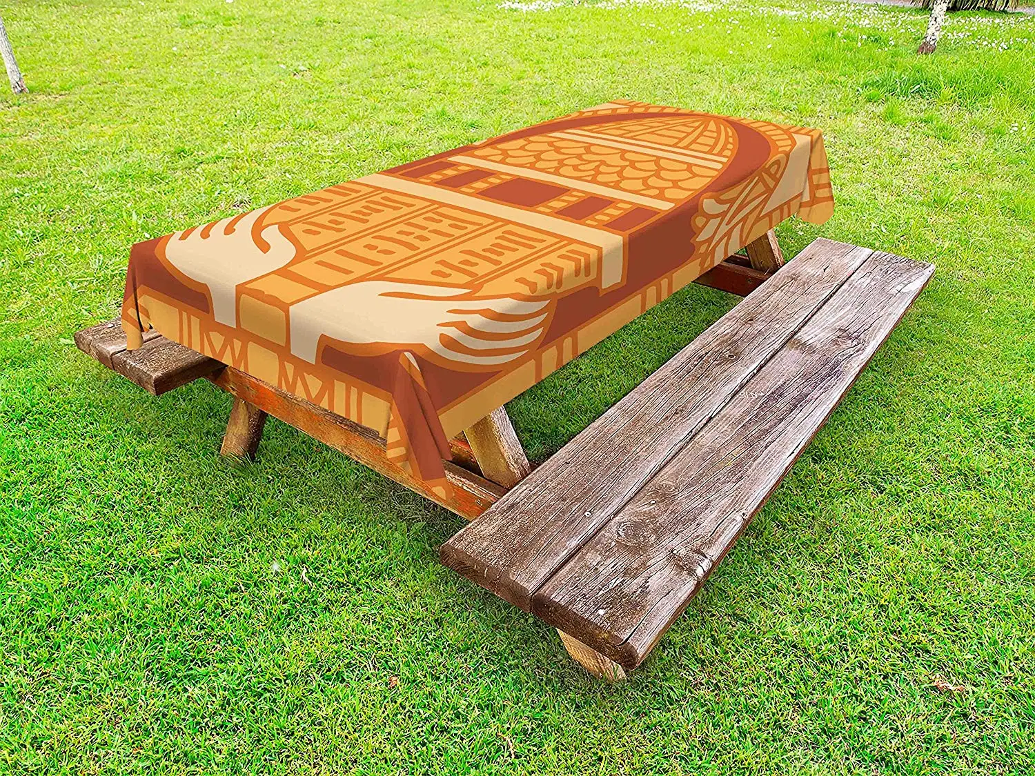 Египетская уличная скатерть Декоративная для пикника с цветами | Дом и сад