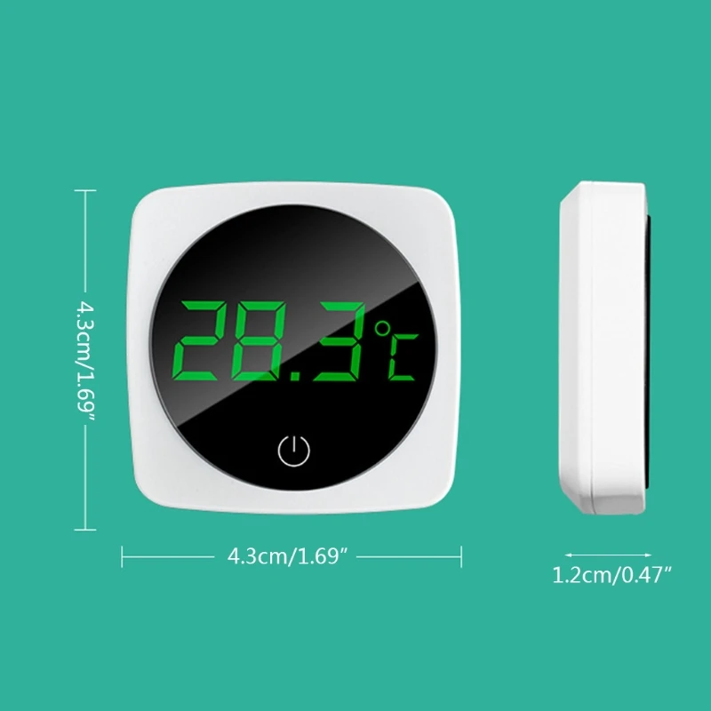 

Aquarium Thermometer Digital Fish Tank Thermometers Large LCD Screen Adhere Out of the Tank 0-60℃ Temperature Range