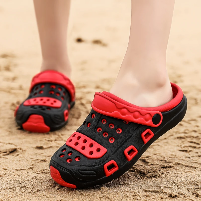 

Summer Men's Hole Shoes Breathable Beach Shoes Unisex Sandals Casual Shoes Lightweight Sandles Man Flip Flops