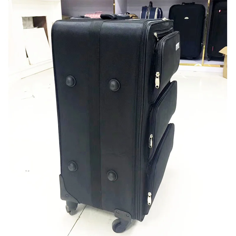 Сверхвместительный чехол на колесиках дорожный Багаж с 3 слоями из ткани Оксфорд