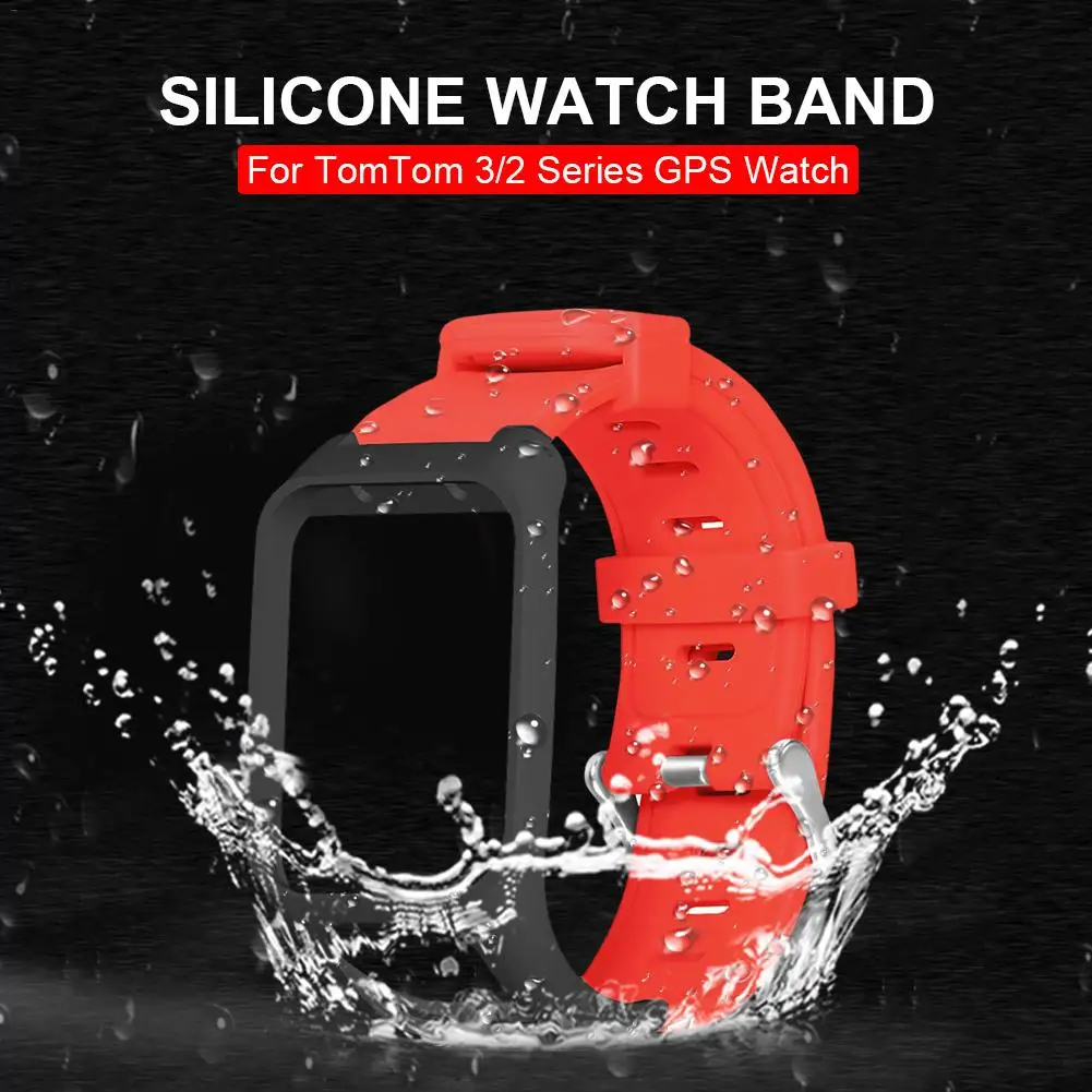 Сменный ремешок для часов Силиконовый аксессуары браслетов TomTom 2 3 серии Runner Golfer