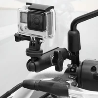 Motorcycle Rearview Mirror Universal Bracket Handlebar Adjustable Mount Electronic Camera Stand Holder Rearview Mirrors 2020 New