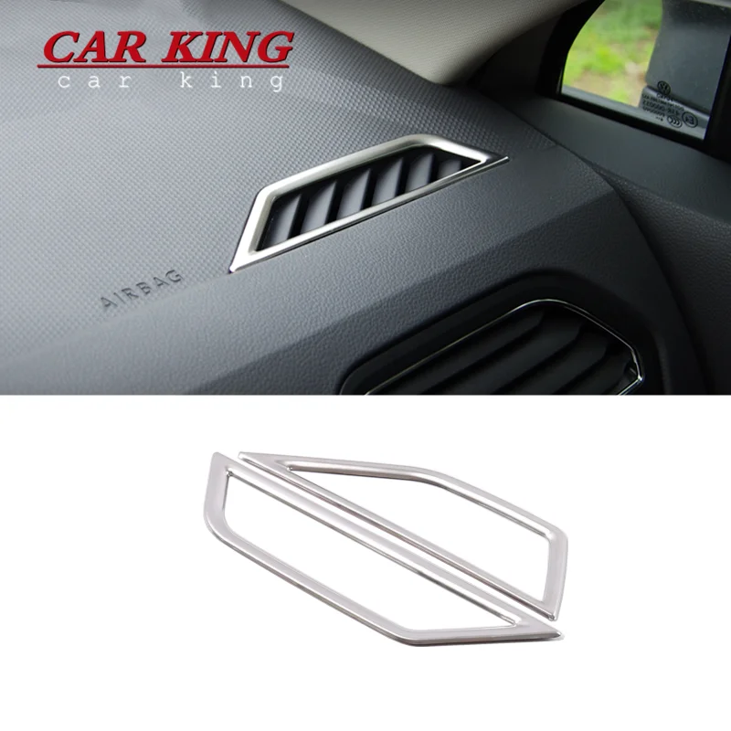 

For VW Tiguan MK2 2017-2020 stainless steel trim air conditioning outlet covers interior decoration ring sticker car-styling