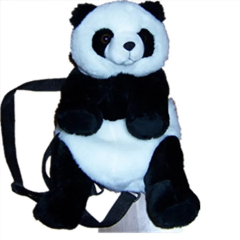 

Lovely Panda Plush Backpack Children School Bag Cartoon Soft Stuffed Dolls Medium Size 13"36 CM