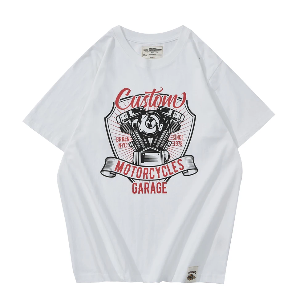 

Футболка мужская с принтом и коротким рукавом, простая повседневная Свободная рубашка с коротким рукавом и круглым вырезом, на лето