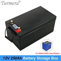 Turmera 12V 280Ah 310Ah 3.2V Lifepo4 Battery Storage Box with Indicator for Solar Power System or Uninterrupted Power Supply Use