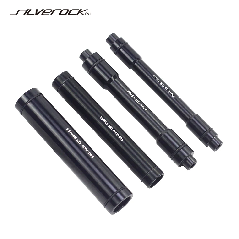 SILVEROCK велосипедная ступица MTB Thru Axle converter M12 M15 to 9mm QR Quick Release M20 Front Wheel Frame Shaft Adapter