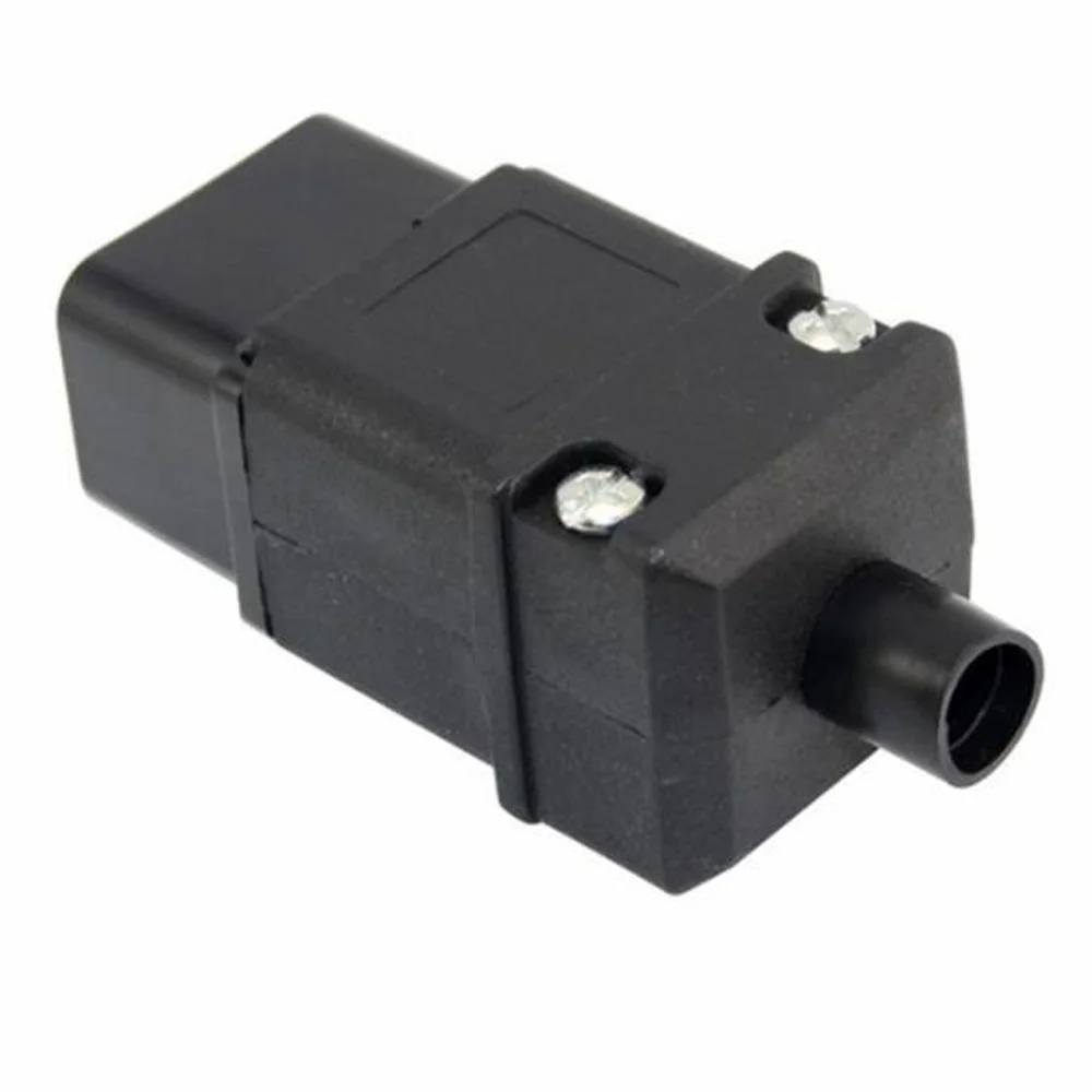 Блок питания черная вилка в сборе с разъемом типа PDU штепсельная подключения мама