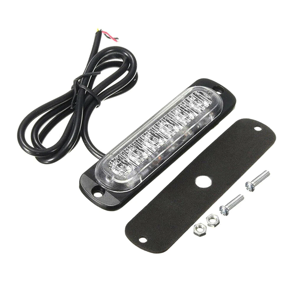 

SUHU 6 LED Car Truck Dash Strobe Flash Light Emergency Red&Blue Police Emergency Light Ambulance Police Strobe LED Warning Light