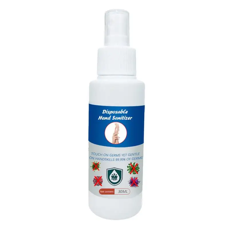 2020 Новинка 30 мл одноразовое дезинфицирующее средство для рук антибактериальное