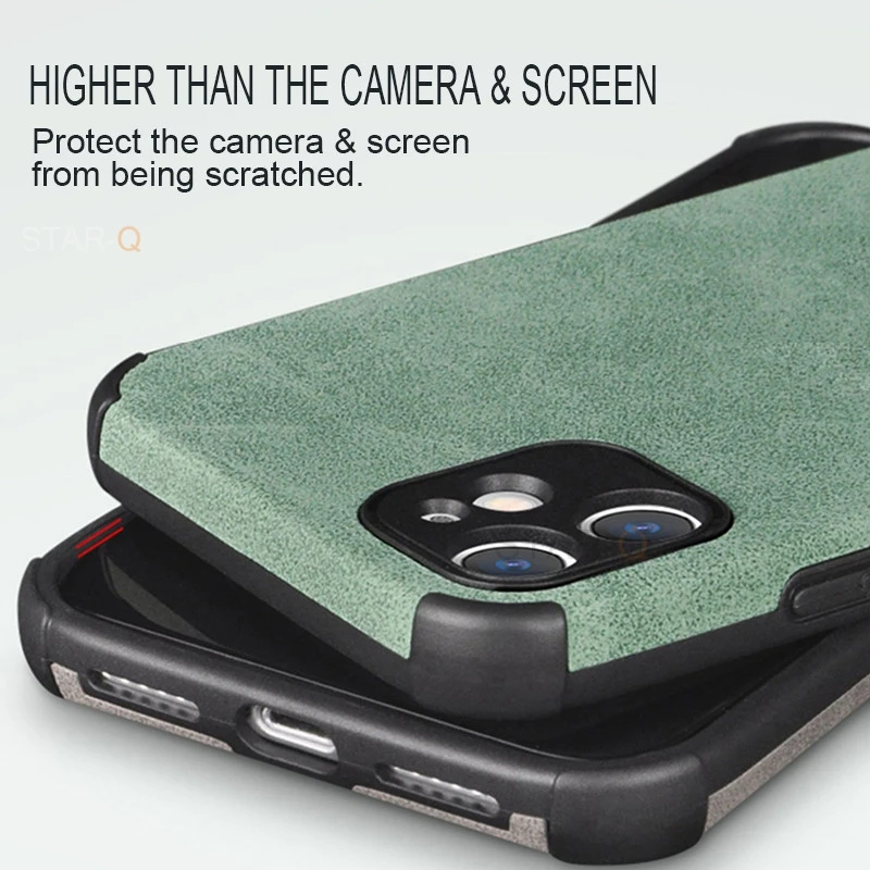 Luxury Vintage Leather Phone Case For Samsung Galaxy A32 A72 4g 5g 2021 Men Airbag Shockproof Soft Back Cover On A 72 32
