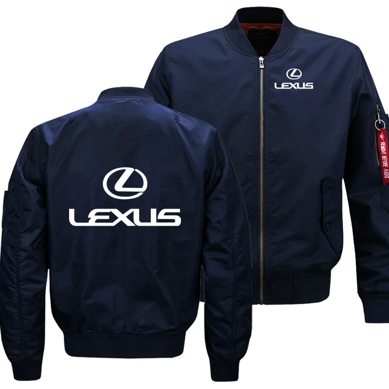 

Mens Flying jacket Wintter Warm Slim Fiy Pilot jacket men Lexus Car Logo Sweatshirt Hip Hop Harajuku Men jacket Male Clothing