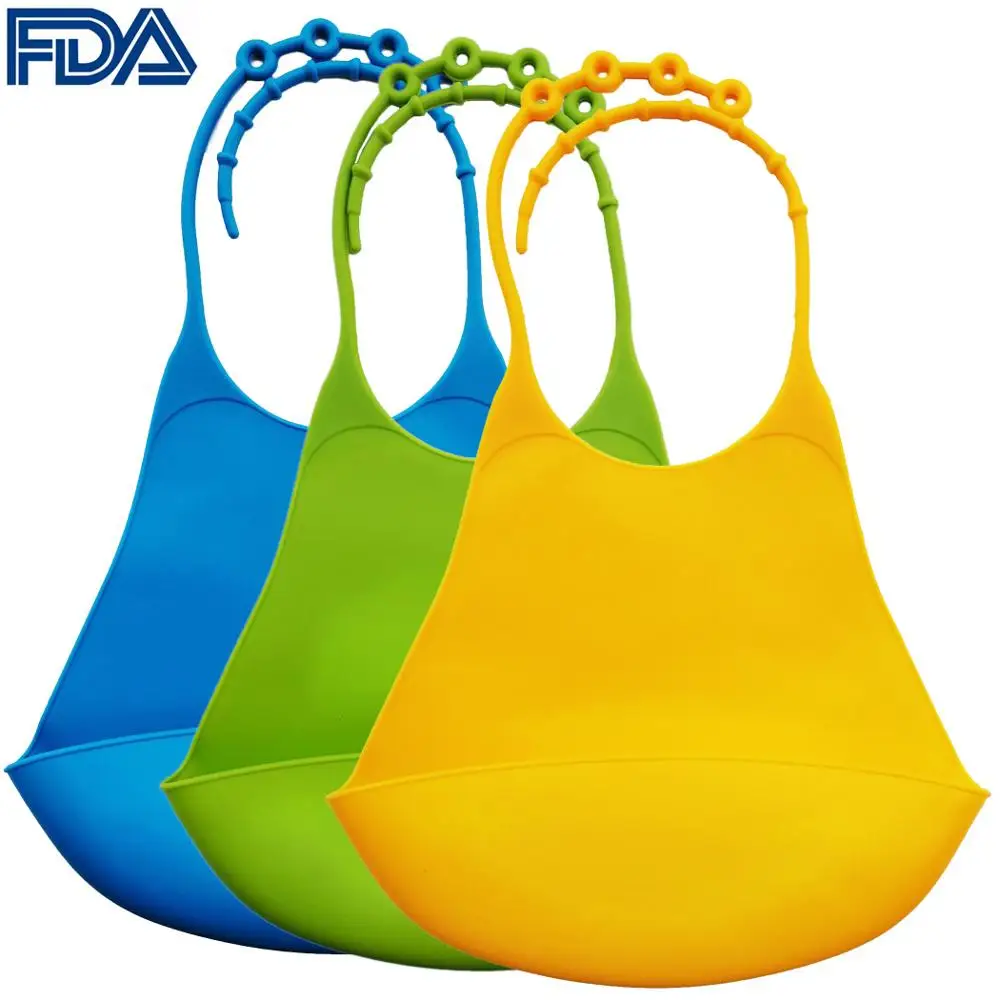 3 шт. слюнявчик для взрослых Easi сворачивающиеся нагрудники водонепроницаемые