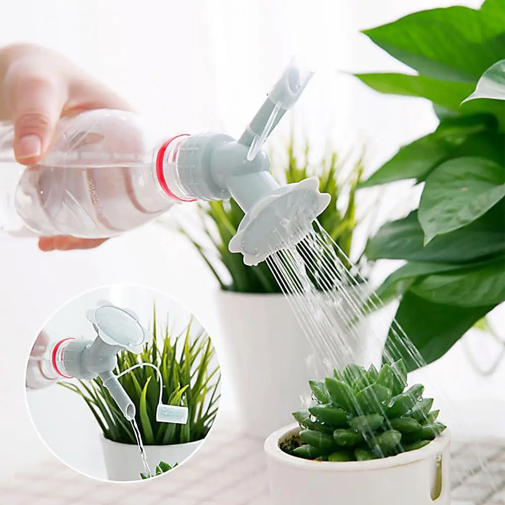 

Portable 2 In 1 Plastic Sprinkler Nozzle For Flower Waterers Bottle Watering Sprinkler Portable Household Potted Plant Waterer