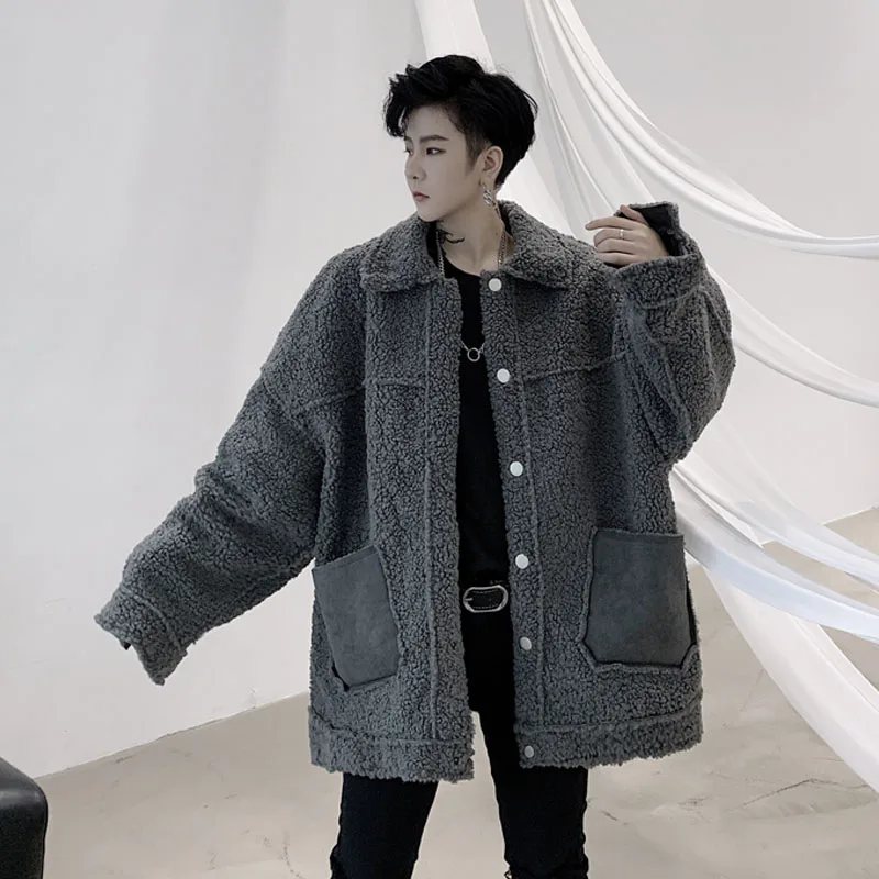 Мужское свободное повседневное пальто на осень и зиму винтажная модная Толстая