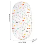 Пеленка для новорожденных, мультяшный принт, крышка колыбели, матрас для новорожденных, постельное белье