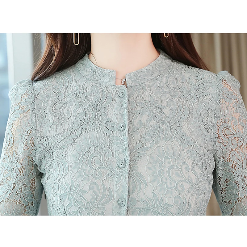 Mozuleva 2020 осень зима размера плюс винтажное кружевное миди платье женское