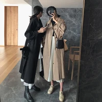 windbreaker korean style loose fashion trench long female coat for women length moda mujer plus size manteau femme hiver clothes