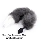Силиконовая Заглушка с лисьим хвостом для женщин, сексуальная заглушка для задницы, пара, интимные игрушки для пар, аксессуары для взрослых