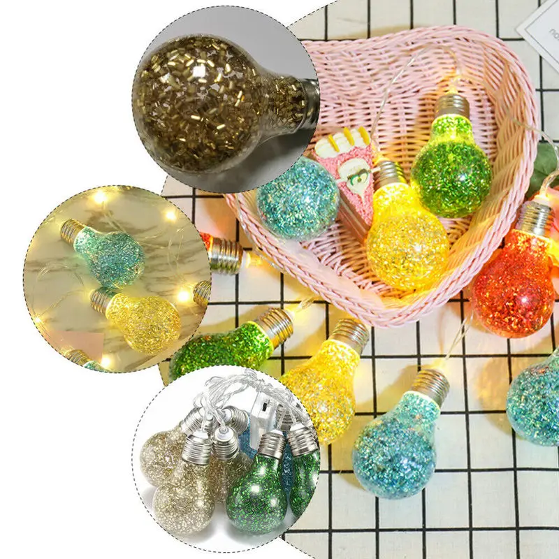 1 5 м 10 Светодиодный светильник для рождественской гирлянды Рождественский Декор