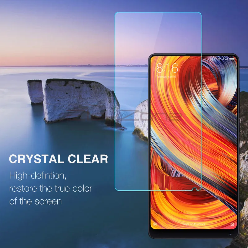 Закаленное стекло 9H HD для Xiaomi Mi MIX 2 защитное с нано покрытием экрана телефона MIX2S