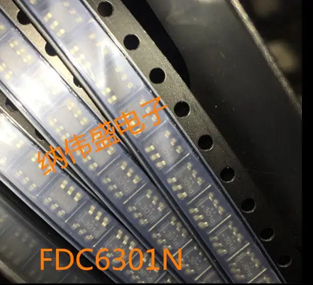 

New original FDC6301N FDC6301 301 SOT23-6 50pcs/lot