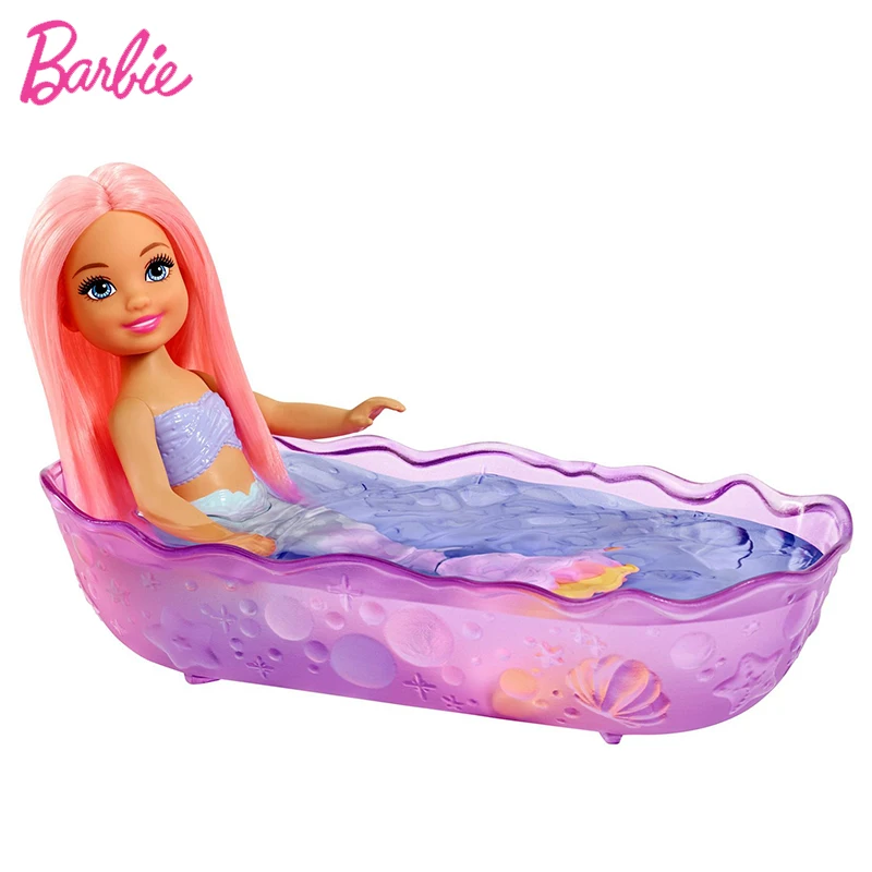 Барби Челси Русалка Кукла игра подарочный набор FXT20 девочка принцесса Topia замок