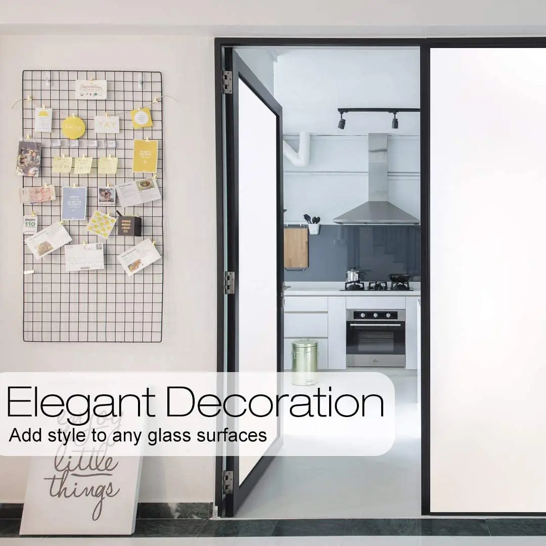 Антиуф Матовая Белая оконная пленка для конфиденциальности матовое стекло