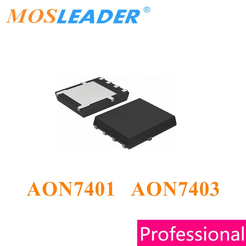 

Mosleader AON7401 AON7403 DFN3X3 100 шт. 500 шт. 1000 шт. P-Channel 30 В, сделано в Китае, высококачественные Mosfets