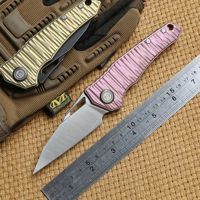 Складной нож MAXACE штатив с большим пальцем лезвие M390 титановая ручка для кемпинга