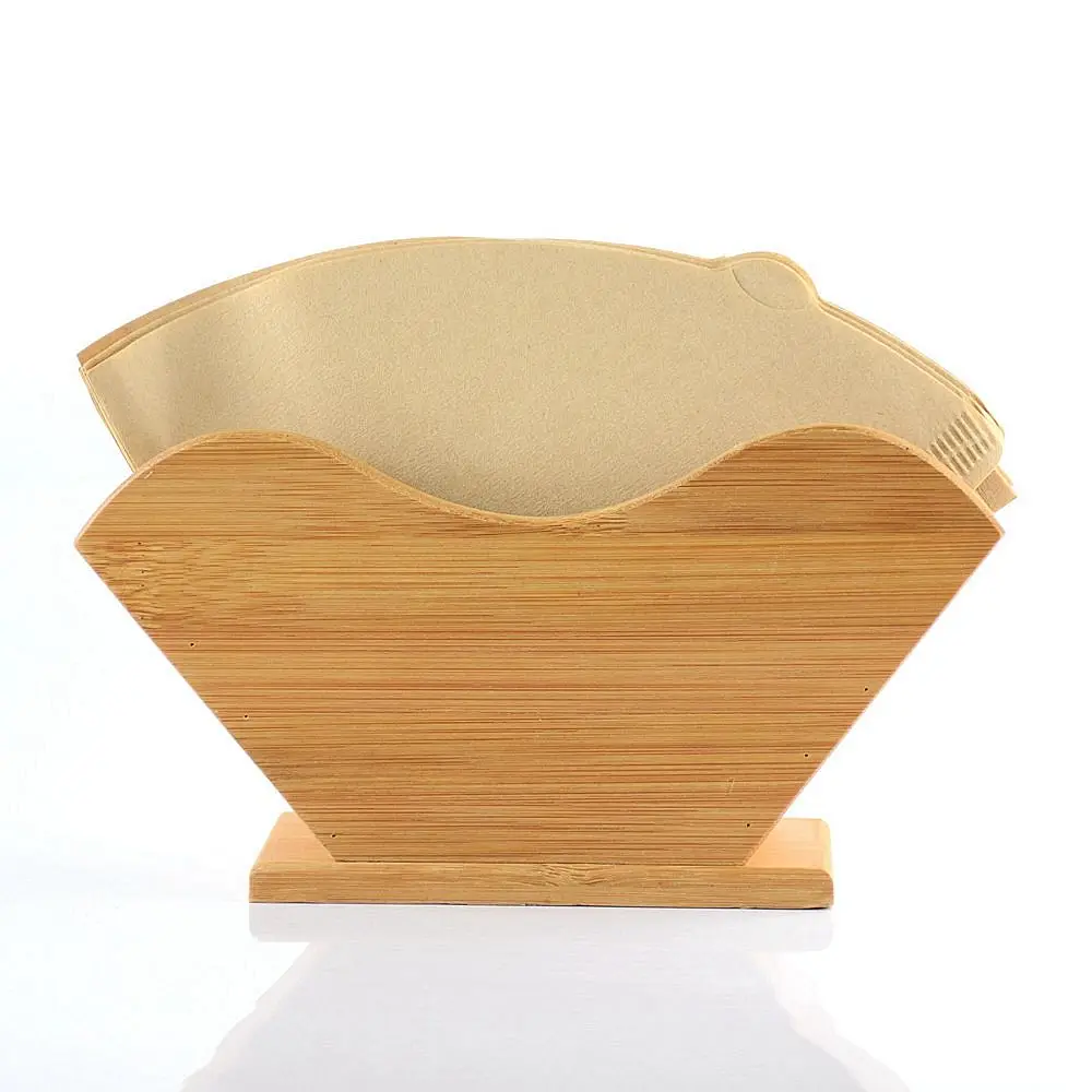 Держатель для бумаги с бамбуковым фильтром простой диспенсер кофейных фильтров