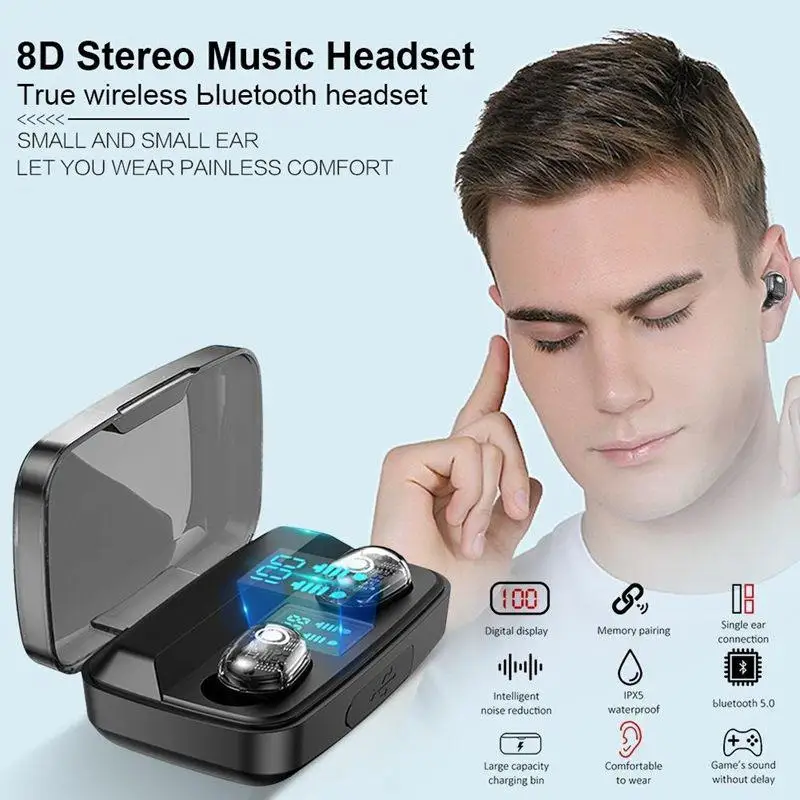 TWS наушники M13C с поддержкой Bluetooth 1800 и зарядным футляром|Наушники гарнитуры| |