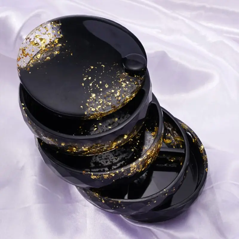 

Crystal Epoxy Resin Mold Rotating Overlapping Multi-layer Jewelry Storage Box Casting Silicone Mould Craft Making Tool